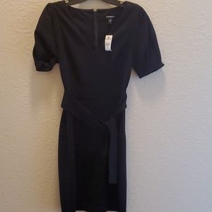 Stretch fitted black dress